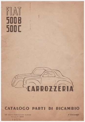 Fiat topolino catalogo parti - topolino,