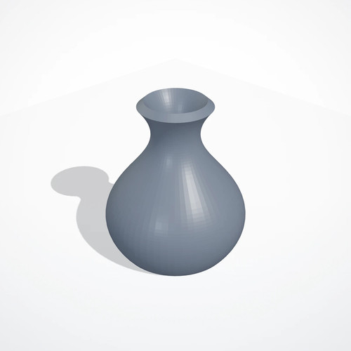 Vaso decorativo arrotondato - vaso,