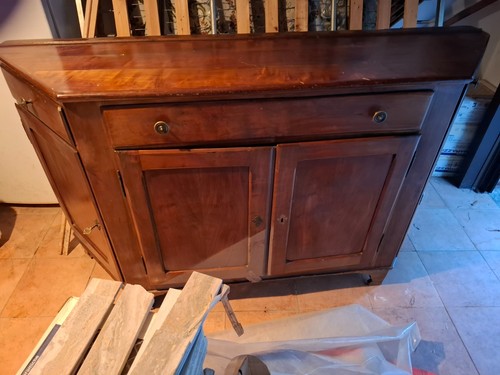Antica credenza scantonata - credenza,