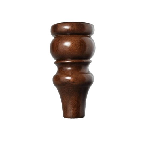 Gamba legno con piastra - gamba, in
