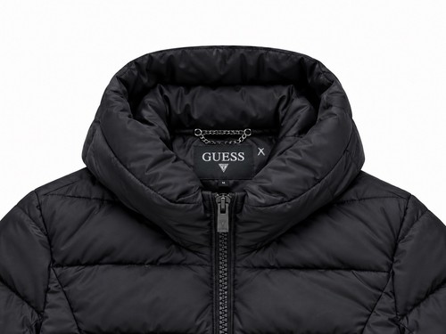 Guess piumino donna nero - guess,