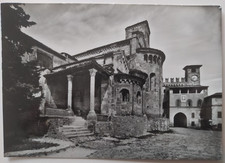 CASTELL ARQUATO (PIACENZA) 1967 ABSIDI DELLA COLLEGIATA FOTO CARTOLINA VIAGGIATA
