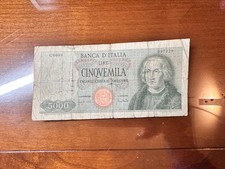 Banconota lire 5000 colombo - colombo, i