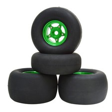 Ruota in alluminio con set pneumatici per Tamiya Grasshopper Hornet Frog RC Buggy Auto