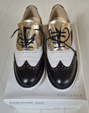GEOX respira stringate derby francesine n 39 US 9 UK 6 scarpe basse donna comode