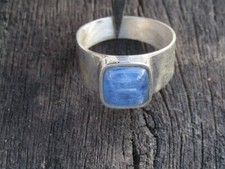 Blu Tanzanite Anello Fedina