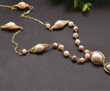 Collana D17 con perle d'acqua