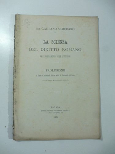 Semeraro la scienza del - g., semeraro,