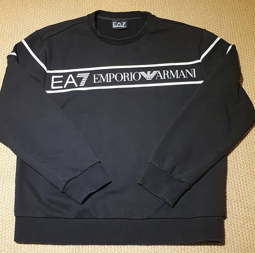 Felpa nera ragazzo emporio - nera,