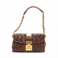 Miu Miu Matelassé Leather