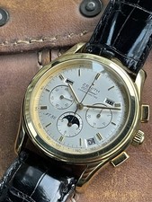 Raro orologio Zenith 30.0220 410 oro 18k El Primero triplo calendario fasi lunari.