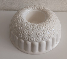 Stampo per Torta Ciambella in Ceramica Bianca Italica Ars Vintage 22 cm
