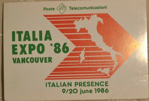Italia expo vancouver 1986 - '86,