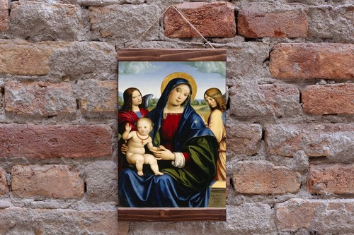 Quadro vergine maria - maria, francesco
