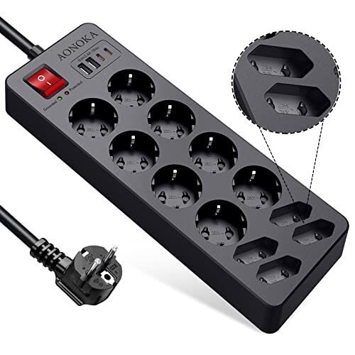Ciabatta multipresa con usb - con,