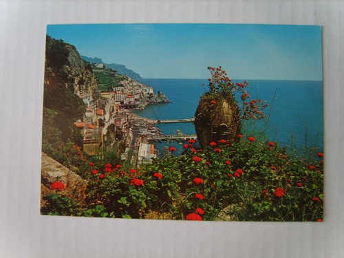 Cartolina amalfi panorama con - cartolina,