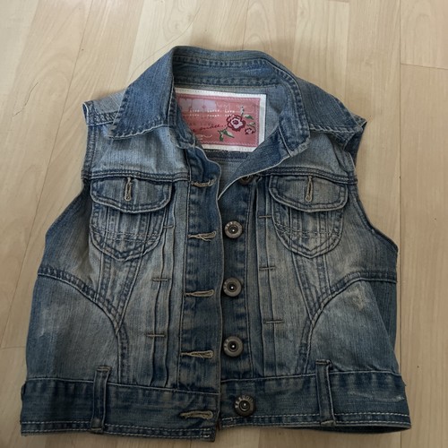 Gilet giacca smanicato denim - gilet,
