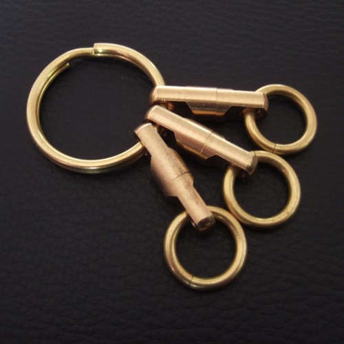 Portachiavi ottone girevole - ottone,