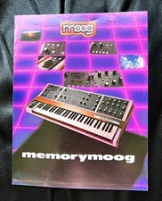 Moog Memorymoog brochure, color, GC, some writing, vintage original, 4 pages