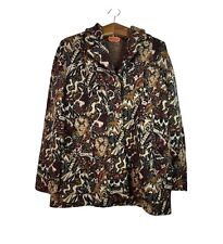 Giacca Missoni multicolore vintage anni 90 spessa geometrica astratta taglia 42 Italia