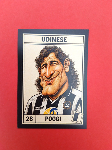 Figurina caricatura calciatori - figurina,