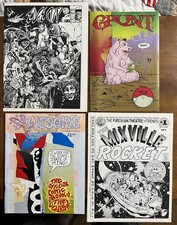 LOTTO x4 Underground Comix Mixville Rocket 1974 fantastici fumetti Deadheads Edge City