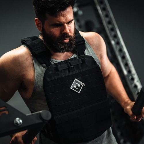 Gilet pesato con piastre - , in
