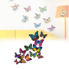 Farfalle adesive 3d multicolor