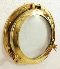 Oblò vetro ottone 12 - vetro,