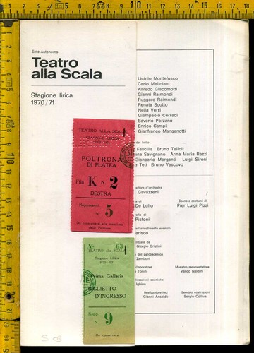 Teatro alla scala - scala, locandina