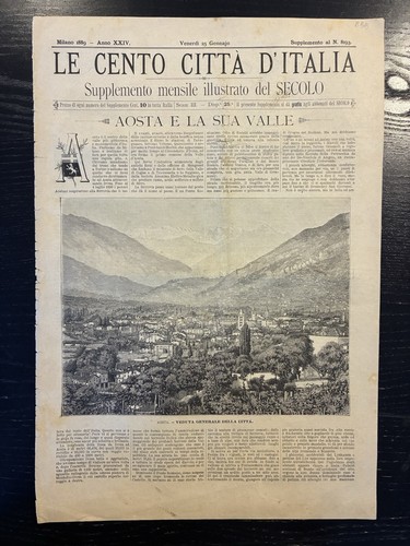 1889 aosta cogne gressoney - 1889,
