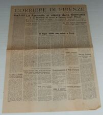 GIORNALE CORRIERE DI FIRENZE  N° 3/1944 SECONDA GUERRA MONDIALE R.S.I.