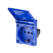 SCAME 570.2051 PRESA DA INCASSO P40 16A  FLANGIA 50X60 MM