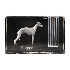 Whippet, Piccolo Inglese Levriero - Portapenne, Kristallorganizer Con Hundef