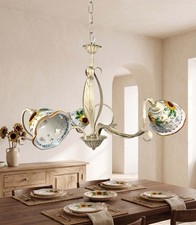 Lampadario rustico in ceramica