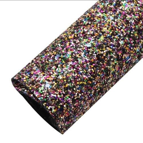 Rotolo ecopelle glitter - rotolo, grosso