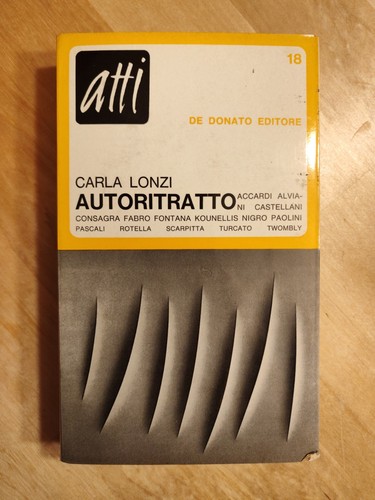Carla lonzi autoritratto - autoritratto, de