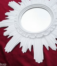 Barocco Antico Specchio Muro Sole Bianco 42x42 CM Rotondo Arrotondato Repro 12