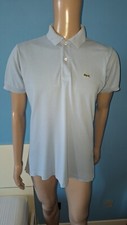 LACOSTE POLO UOMO MANICA CORTA COLOR CELESTE TAGLIA M 4 MISURA 100% COTONE 
