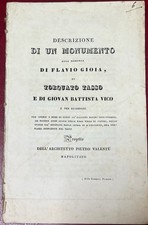 Napoli - Pietro Valente - Monumento Flavio Gioia, Torquato Tasso, Giovan B. Vico