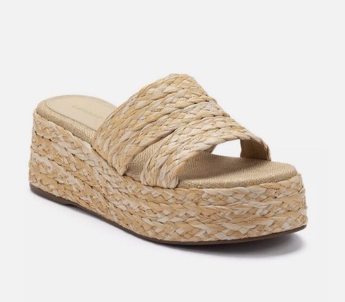 Sandali flatform rafia