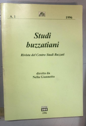 Studi buzzatiani rivista del - rivista,