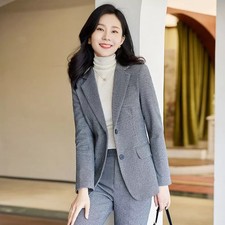 Tailleur Grigio Gessato