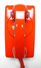 Telefono da parete arancione