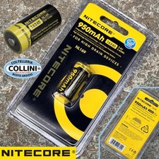 Nitecore - NL169 950mAh - ricaricabile - RCR123A 16340 - batteria