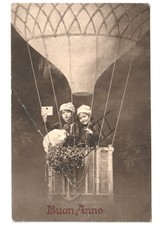 1915 Buon Anno bambini maiale