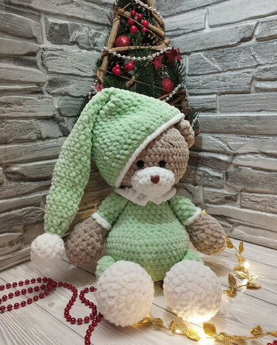 Cozy amigurumi teddy bear - amigurumi, in