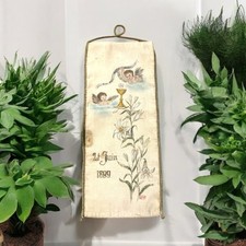 Ricordo Sacro Prima Comunione Dipinto 1899 Da Boule 