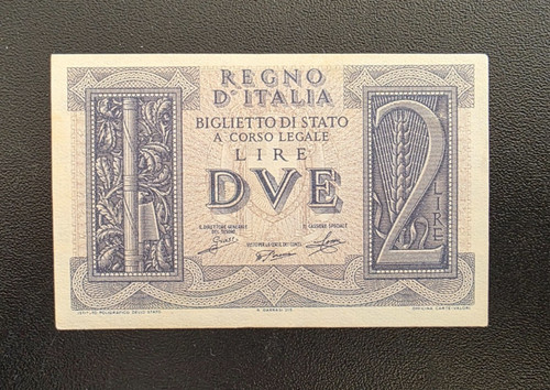 Banconota regno italia 2 - regno,