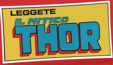 LEGGETE IL MITICO THOR ADESIVO OMAGGIO ABBONATI E SOCI CLUB CORNO ANNI 70/80